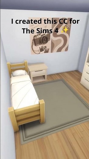I Made This Sims 4 CC! 📚 | After School Teen Bedroom