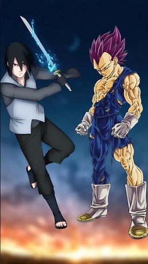 Sasuke vs Vegeta #naruto #dbs #anime