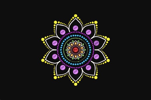 Colorful Mandala Machine Embroidery Design, Colorful Mandala Embroidery Designs, 5 Sizes, Instant Download - Etsy