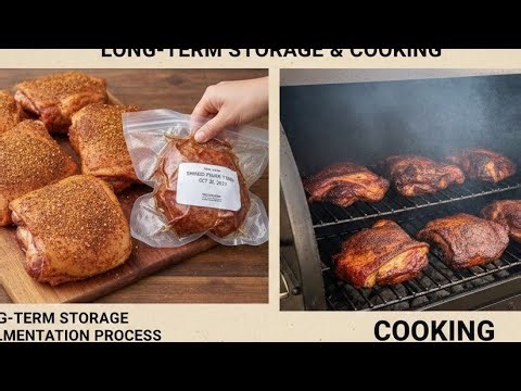 How To Smoked Pork Thighs ( Long-Term Storage ) - Implementation process, Cooking