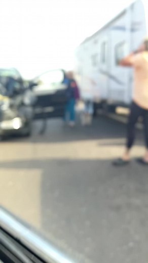 ahe ran into the back of someone then blamed them for hitting her lol#IKnowWhatYouDid #karen #karensgoingwild #karensoftiktok #imsolucky