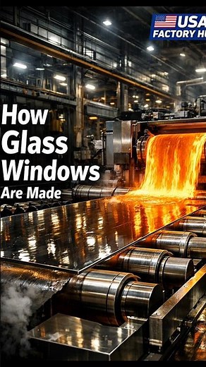 How Glass Windows Are Made in Modern Factories. #shorts #howitsmade #glass