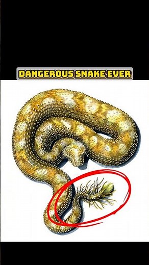 Animals With Amazing Hunting Techniques | Spider-Tailed Horned Viper Facts #animalfacts