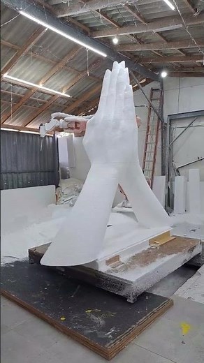 Robotic milling. Sculpture part #sprutcamrobot #cadcam #milling #sulpting #roboticarm #brazil