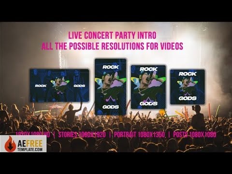 Live Concert Party Intro 39029680 - Drive Link | Free After Effects Template