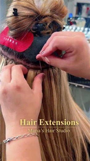 Beaded Weft Extensions Transformation | Maria’s Hair Studio