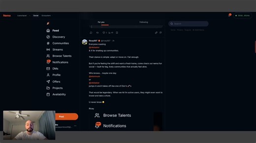 In this 9-minute video, our dev @LukaOnSolana talks about:- Nemo App progress after App Store launch and why this is a major validation- version 1.2 already live and fast updates being pushedNemo’s long-term plan to become a crypto-native platform bringing social, communities, streams, and updates into one place- future livestreams and video streams moving inside Nemo App- ongoing talks with the first serious developer interested in launching on Nemo- strict verification and why quality matters