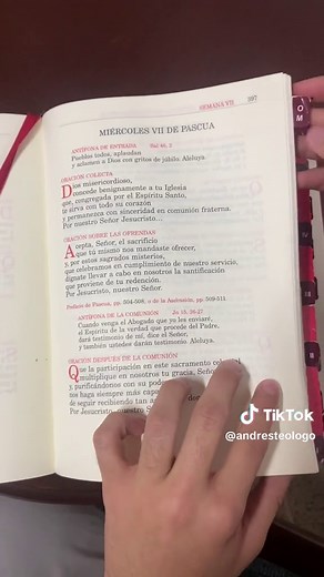 Las 8 partes del Misal Romano en la Liturgia