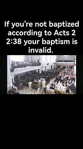IF YOU'RE NOT BAPTIZED ACCORDING TO ACTS 2:38, YOUR BAPTISM IS INVALID. Acts 2:38 "Then Peter said unto them, Repent, and be baptized every one of you in the name of Jesus Christ for the remission of sins, and ye shall receive the gift of the Holy Ghost." Watch this full message on YouTube to escape HELL: https://youtu.be/-nuVxiuCGtg?si=cajp8OVFBB_8Wpui | Sthembiso Zondi
