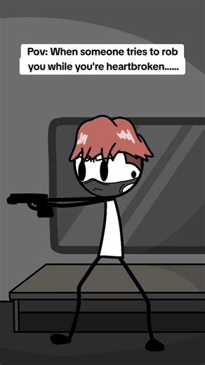 6.1K views · 122 reactions | When someone tries to rob you while you're heartbroken - - #rob #heartbroken #animation #funny #meme #usatiktok #viral | Tony Animations | Facebook