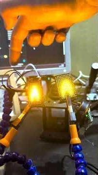 Cool candle burning effect using an LED matrix and an ESP32C3 #homeassistant #esp32