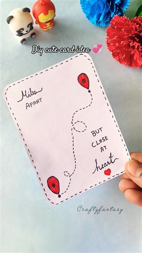 Handmade card for your loved ones 💞 #diy #art #craft #giftideas #couple #foryou #gift #papercraft
