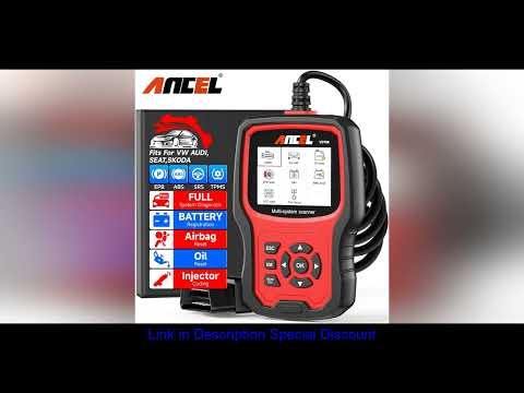 ANCEL VD700 Professional OBD2 Scanner for VW for Audi for Seat for Skoda Oil EPB SAS TPMS Reset Ful