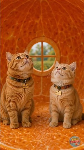 Best Orange House for Kittens😍🍊