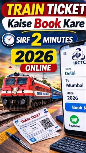 Train Ticket Kaise Book Kare 2026 | Mobile Se Online Train Ticket Booking
