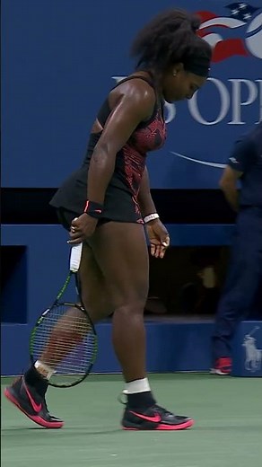 Serena Williams does the SPLITS after sensational shot! 🙌