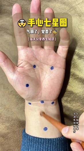 手心七星图，揉对百冰除✨ #手指操作用大#手指操#手指养生操#养生小知识#手部穴位按摩 | Hand Exercises