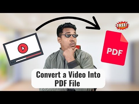 How To Convert a Video Into PDF File 📄 Best Working Method!