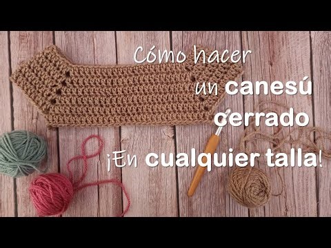 PART 2 How to make a CLOSED yoke, IN ANY SIZE and WITH ANY MATERIAL using crochet.