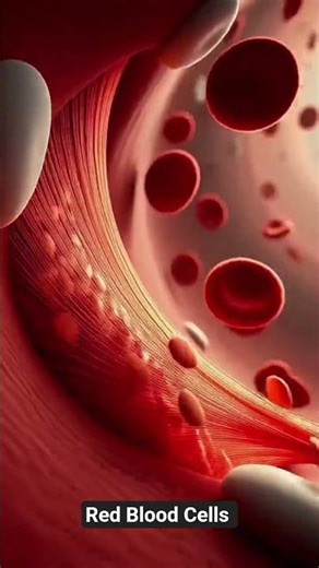 Red Blood Cells Stream ♥️😍 #shorts #animation #3danimation