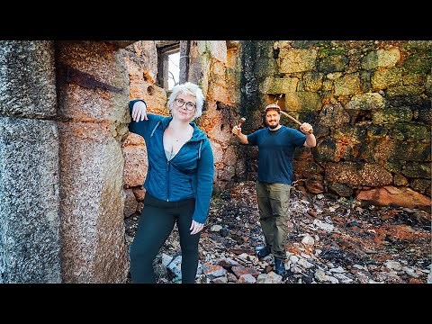 STONE FARMHOUSE RENOVATION STARTS NOW | Topographic Survey on Abandoned Ruin