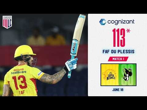 Faf Du Plessis' EPIC 113* Not Out! | Cognizant Major League Cricket 2026