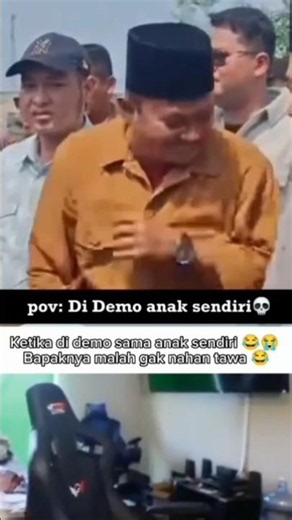 When you get protested by your own kid 😂🗿 Dad can't stop laughing instead 😂 #shorts #fyp #funny #...