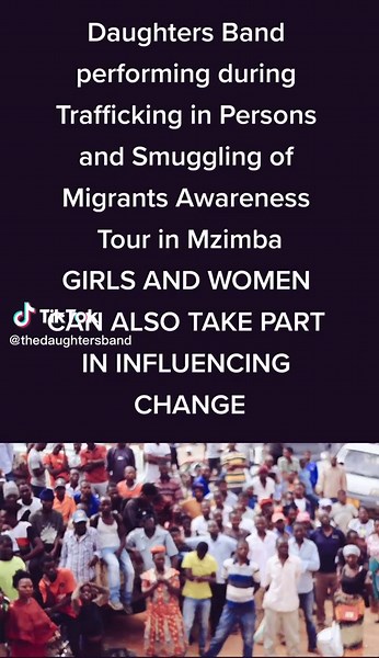 Daughters Band performing during Trafficking in Persons and Smuggling of Migrants Awareness Tour in Mzimba. Girls can take part in influencing change. #malawitiktok🇲🇼 #zambiantiktok 🇿🇲 #girlssupportgirls #girlscandoittoo #womanpower #allfemaleband #girls #girlpower #Girlscanmakechange #wecanmakeadifference @Chisomo Chimoto @Lisa Kb @comillaycypress2 @Matt Roberts @
