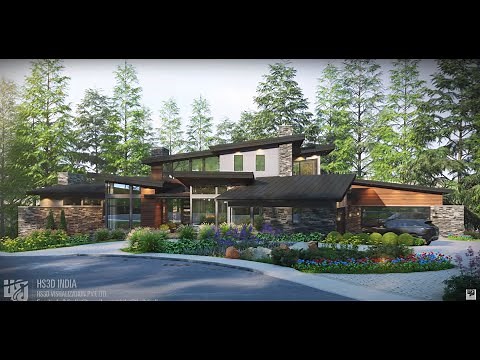 Modern Contemporary Custom Build House USA | 3D Animation Walkthrough Virtual Tour