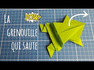 How to Make A Paper Jumping Frog 🐸 - Easy Origami Tutorial!