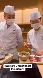 9K views · 85 reactions | 﫡 Mastery in every detail! Chef Sugita’s precision is on another level!  #SushiCraft #NextLevelSkill | Markjohn Flores | Facebook