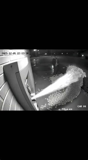 ATM Explodes Cash Everywhere!