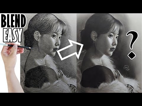 Drawing from Rough to Smooth! How to Draw & Blend Fast & Easy with Charcoal Pencils?