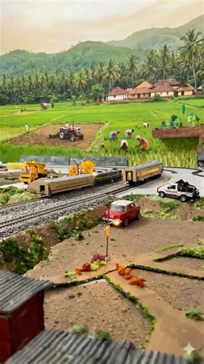 😱 Full Indian Model Railway Layout Trial Run | Looks Just Like Real Indian Railways!
