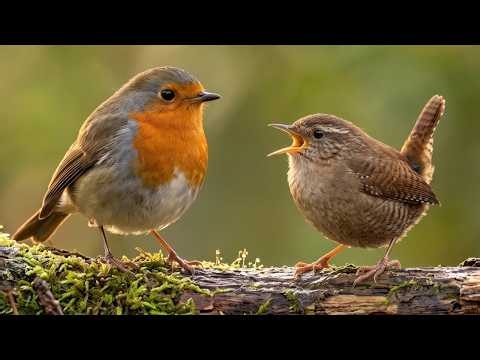 Find Peace with Morning Birdsong – Robin & Wren in a Woodland (2 Hours)