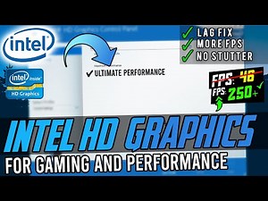 🔧How to Optimize Intel HD Graphics For GAMING & Performance in 2020 The Ultimate FPS Boost GUIDE✅