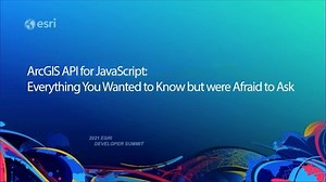 Everything You Wanted to Know But Were Afraid to Ask - ArcGIS API for JavaScript