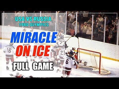 USA vs Russia (USSR - Soviet Union) 1980 Olympics Hockey - Full Game Miracle on Ice