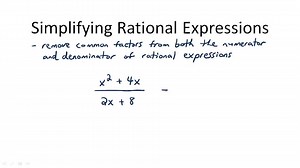 Simplifying Rational Expressions - Overview ( Video ) | Algebra