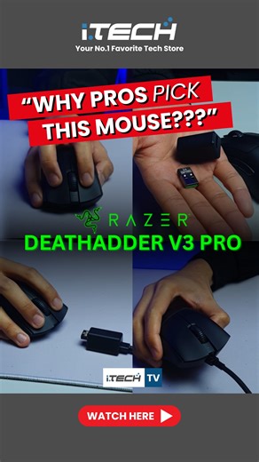 Curious if the Razer DeathAdder V3 Pro is worth buying? Here's our full review why many competitive players and e-sports champions still choose it as their main mouse. 🐍⚡ #Razer #RazerDeathAdder #esports #gamingmouse #techstore #iTechPH | i.TECH - Philippines