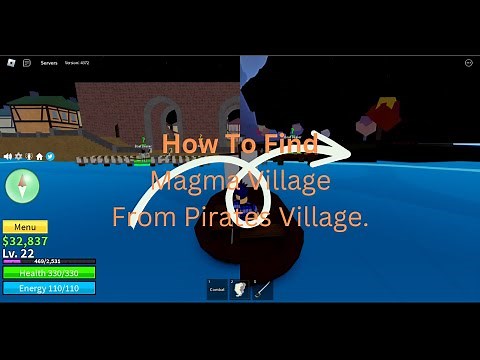 How To Find Magma Village From Pirate Village In Blox Fruits | Roblox.