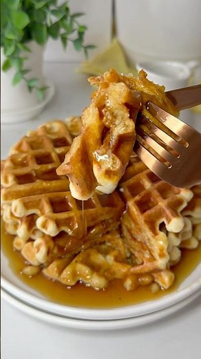 Sour Cream Waffle Recipe #waffles #wafflerecipe
