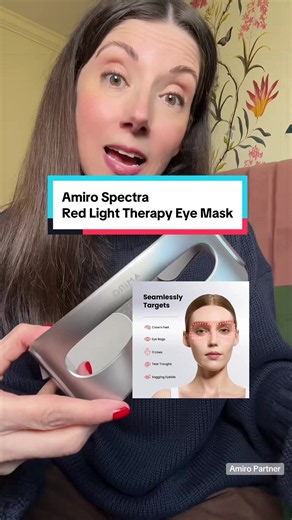Red Light Therapy specifically for your under eye area and it only takes 3 minutes! I love how easy @Amiro Beauty made this Spectra LED Red Light Therapy eye mask to wear and use! With red light therapy consistency is the key and this red light therapy mask is just what I’ve been looking for to help with the appearance of dark circles and fine lines taking over my over 40 eyes! Individual results may vary. #AMIRO #redlighttherapy #amiroredmask #amirospectra #beautytech