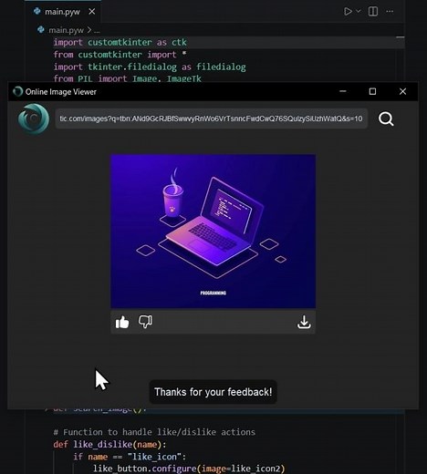 URL Image Fetcher With Tkinter || Python #customtkinter #tkintertutorial #python #programming