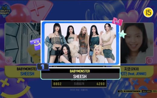 BABYMONSTER《SHEESH》初一位！出道第一个一位！