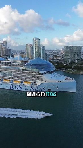 The WORLD’S BIGGEST cruise ship is coming to Texas! Royal Caribbean has just announced that Icon of the Seas will homeport in Galveston starting in August 2027! Who’s ready to book?! 🚢🤩 #iconoftheseas #texas #galveston #cruiseship #cruise #cruiselife #travel #perfectdaymexico #royalcaribbean | The Cruise Vibe