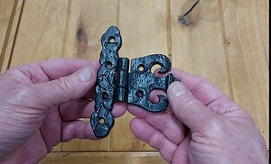 Cabinet Hinge, Gate Hinge, Old World, Flush Surface Mount