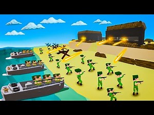 Leading A D-DAY Invasion vs UNSTOPPABLE ARMY! Paint The Town Red