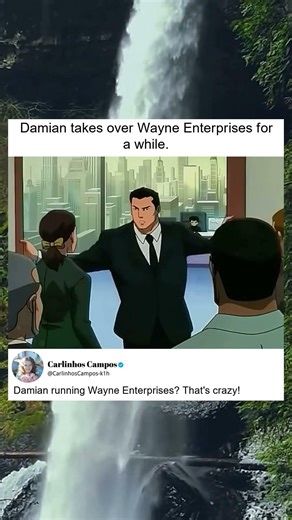 Damian Leads Wayne Enterprises Temporarily