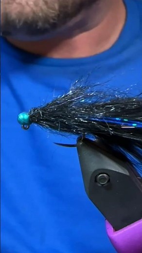 Black N Blue Jig Leech Fly Pattern Fly Tying Tutorial
